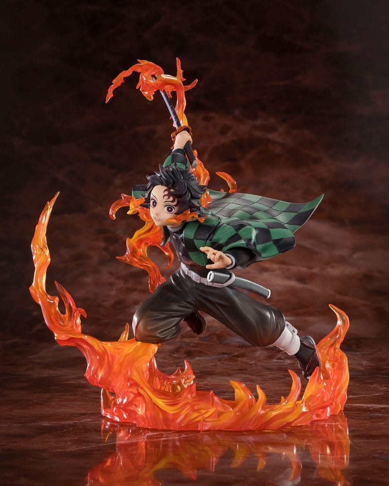 Demon Slayer: Kimetsu no Yaiba FiguartsZERO PVC Statue Kamado Tanjiro (Kyojuro Rengoku's Sword Guard Ver.) 19 cm (Q4/25)