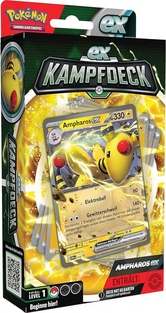 Pokémon TCG EX-Kampfdeck Ampharos EX Mai 2023 - DE