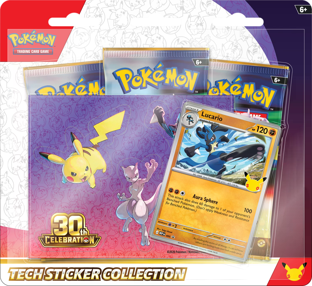 PKM - 30th Anniversary Tech Sticker Collection  - EN