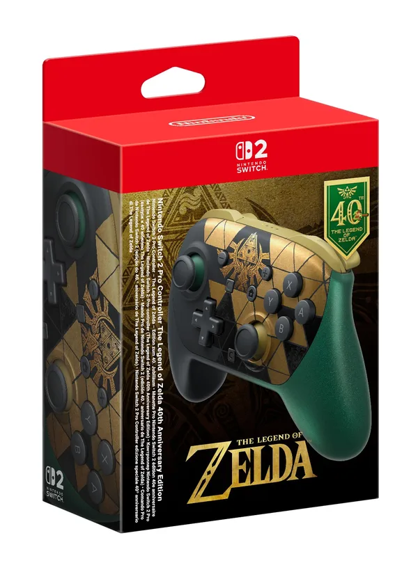 Nintendo Switch 2 Pro Controller - The Legend of Zelda Edition 40. Jubiläum